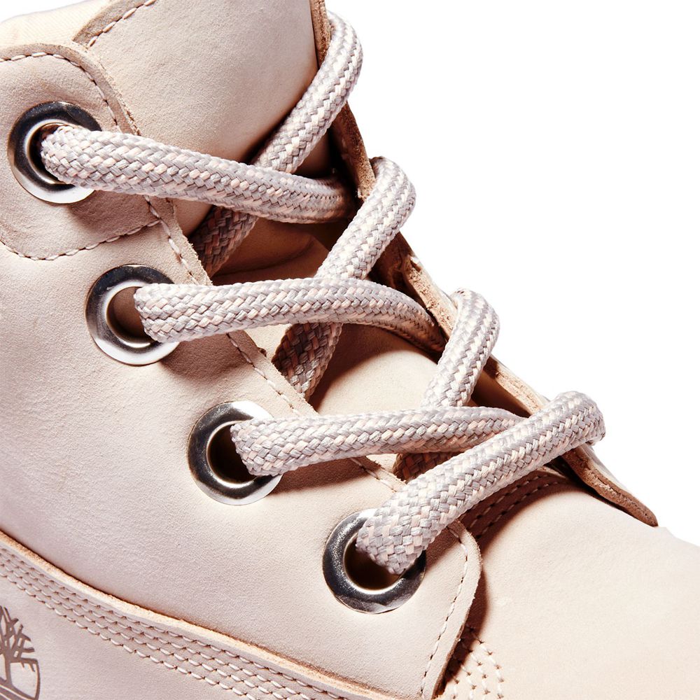 Botas Feminino - Timberland 6-Inch Heritage Impermeavel - CTRUW4628 - Rosa